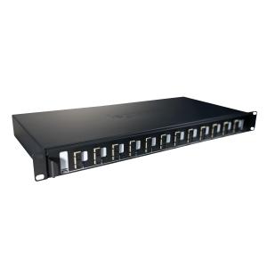 LEGRAND LCS3 optikai patch panel fix 12xSC duplex multimódusú 1U-19" fekete