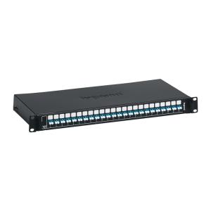 LEGRAND LCS3 optikai patch panel fix 24xLC duplex multimódusú 1U-19" fekete