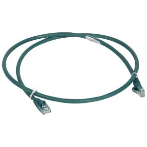 LEGRAND patch kábel RJ45-RJ45 Cat6 árnyékolatlan (U/UTP) LSZH (LSOH) 2 méter zöl