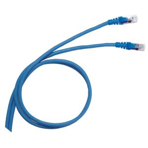 LEGRAND patch kábel RJ45-RJ45 Cat6 árnyékolatlan (U/UTP) PVC 0,5 méter kék d: 6m
