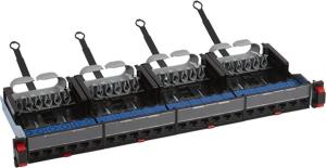 LEGRAND patch panel 19''-1U 24xRJ45 Cat5e árnyékolatlan (UTP) 6xRJ45 kazettás/LC