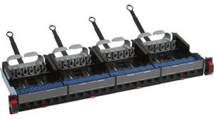 LEGRAND patch panel 19"-1U 24xRJ45 Cat6 árnyékolatlan (UTP) 6xRJ45 kazettás/LCS3