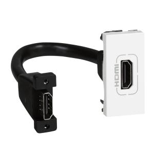 LEGRAND Program Mosaic HDMI aljzat 1 modulos elővezetékezett fehér