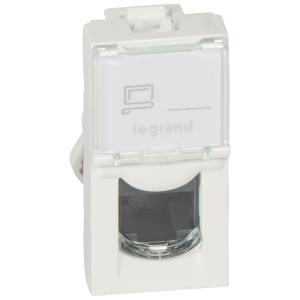 Legrand Program Mosaic LCS2 RJ45 aljzat Cat 5e UTP 1 modul fehér