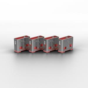 LINDY 10 USB Port Locks PINK no Key