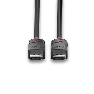 LINDY 2m DisplayPort kábel 1.2, Black Line