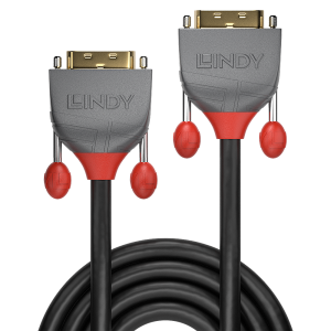 LINDY 2m DVI-D Dual Link kábel, Anthra Line