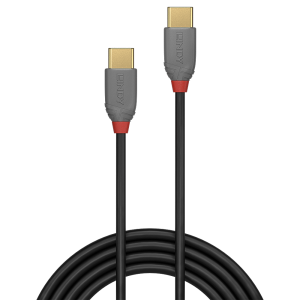 LINDY 2m USB 2.0  Type C kábel, Anthra Line