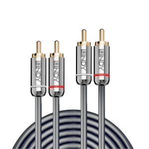 LINDY 3M DUAL PHONO kábel, CROMO LINE