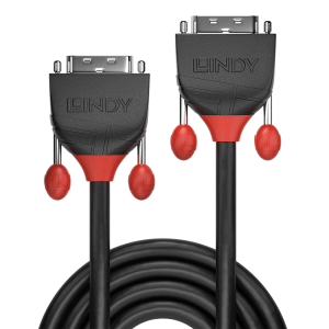 LINDY 3m DVI-D Single Link kábel, Black Line