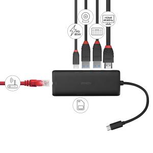 LINDY DST-Mini, USB-C Laptop Mini dokkoló állomás