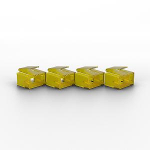 LINDY RJ45 Port Locks YELLOW 20pcs.
