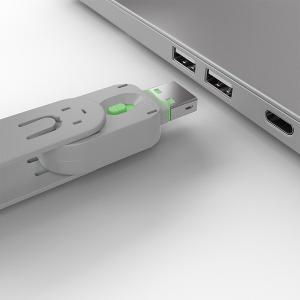 LINDY USB Port Locks 4xGreen+Key