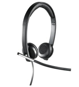 Logitech headset H650E Sztereo Headse Fekete