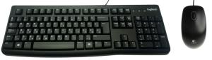 Logitech MK120 USB billentyűzet + egér Black HU