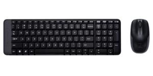 Logitech MK220 wireless billentyűzet + optikai egér Black HU