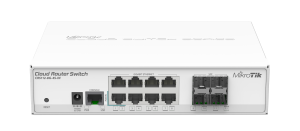 MikroTik Cloud Router Switch 112-8G-4S-IN with QCA8511 400Mhz CPU, 128MB RAM, 8x