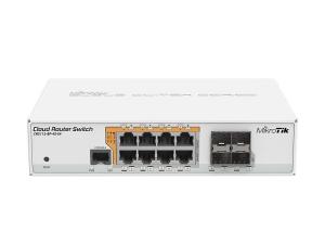 MikroTik Cloud Router Switch 112-8P-4S-IN with QCA8511 400Mhz CPU, 128MB RAM, 8x