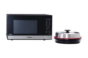 Panasonic NN-GD38HSSUG Mikrohullámú sütő, Inverteres, 23l, 1000W, Grill: Kvarc,