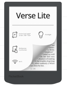 PocketBook PB619-T-WW Verse Lite E-Book olvasó, Midnight Grey