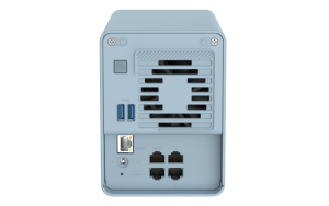 QMiroPlus-201W: WiFi Mesh Tri-band home SD-WAN router, with 2 x 2.5" SSD hardisk