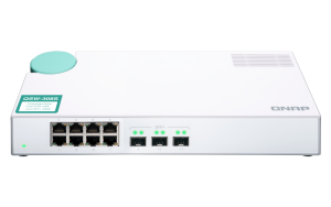 QSW-308S Eight 1GbE NBASE-T ports, Three 10GbE SFP+  unmanage switch
