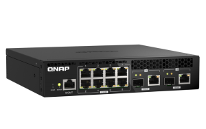QSW-M2108R-2C, 8 port 2.5Gbps, 2 port 10Gbps SFP+/ NBASE-T Combo, web managed sw