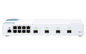 QSW-M408S, 8 port 1Gbps,  4 port 10GbE SFP+, web management switch