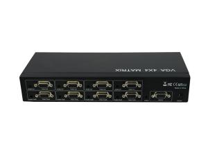 Rainbow VGA+audio mátrix, 4in-4out, infra, RS232
