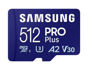 Samsung Pro Plus 512GB microSD (MB-MD512SB/WW) memóriakártya kártyaolvasóval