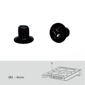 Screw pack for 2.5" HDD / SSD intallation, 96 pieces, Flat head machine screw