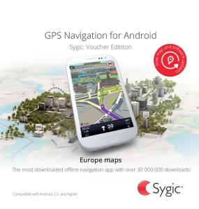Sygic GPS Navigation 3D
ANDROID kupon / dobozos
Élettartam frissítéssel