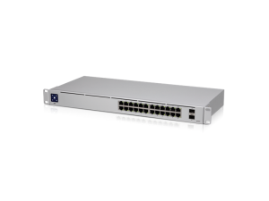 Ubiquiti UniFi Layer 2 switch with (24) GbE RJ45 ports and (2) 1G SFP ports