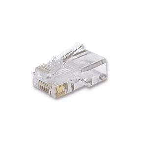 Univerzális RJ45/u dugó, 8p8c, 50μ Au CAT5E (100 db)