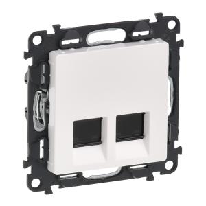 Valena Life 2xRJ45 Cat. 6 STP csatlakozóaljzat  fehér