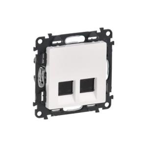 Valena Life 2xRJ45 Cat. 6A STP csatlakozóaljzat fehér