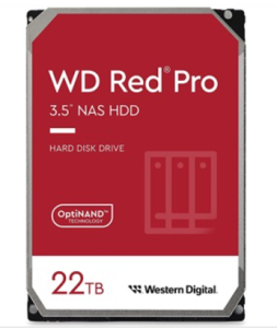 Western Digital HDD 22TB Red Pro 3,5" SATA3 7200rpm 512MB - WD221KFGX