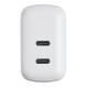 Akyga USB Töltő 2x USB-C PD 5-12V / max. 3A 40W Quick Charge 3.0