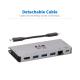 Eaton/TrippLite USB-C Dock 4K HDMI, USB 3.2, USB-A Hub, GbE, Memory Card, 100W