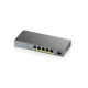 GS1350-6HP, 6 Port managed CCTV PoE switch, long range, 60W, 802.3BT