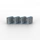 LINDY 10 USB Port Locks BLUE no Key