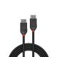 LINDY 3m DisplayPort 1.2 kábel, Black Line
