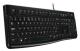 Logitech K120 USB billentyűzet Black HU