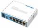MikroTik hAP ac lite with 650MHz CPU, 64MB RAM, 5xLAN, built-in 2.4Ghz 802.11b/g